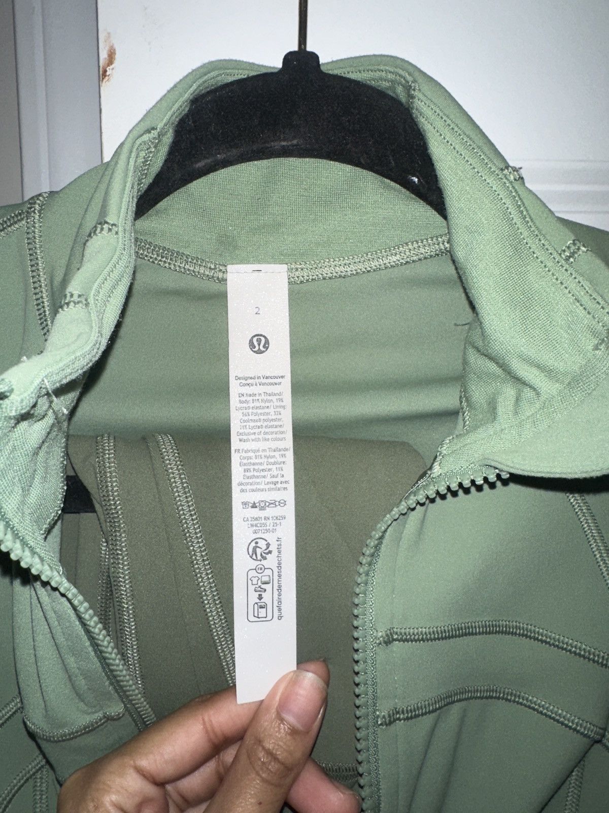Lululemon Lululemon Green Define Jacket Size XS / US 0-2 / IT 36-38 - 3 Thumbnail