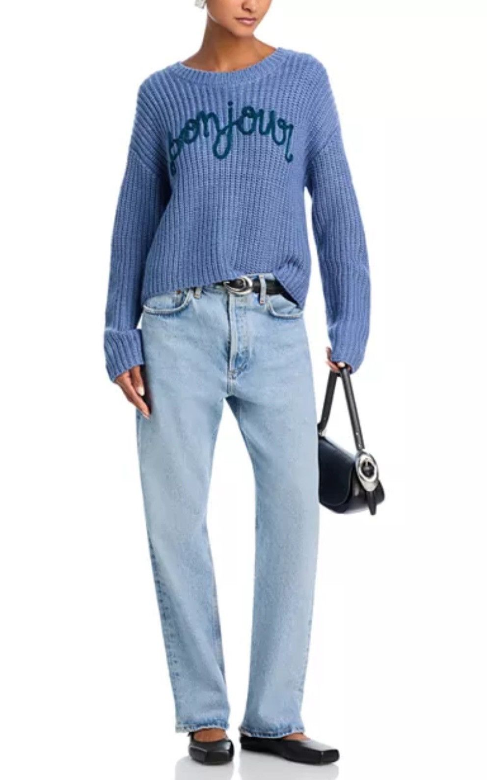 Cinq a Sept Cinq à Sept Bonjour Blue Knit Sweater Size S / US 4 / IT 40 - 3 Thumbnail