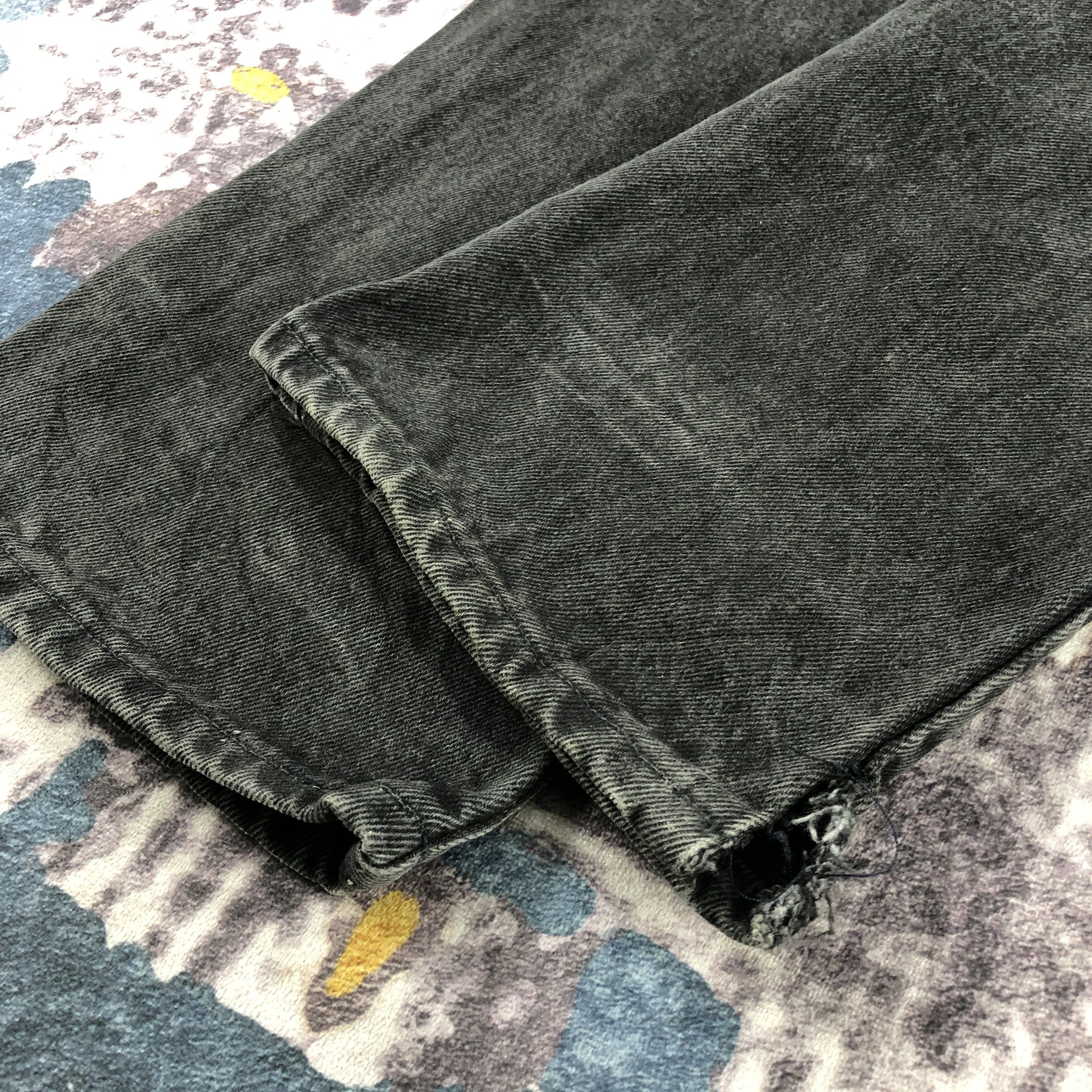 Levi's Vintage 90s Faded Black Levis 505 Orange Tab Jeans-JM3017 Size US 33 - 4 Thumbnail