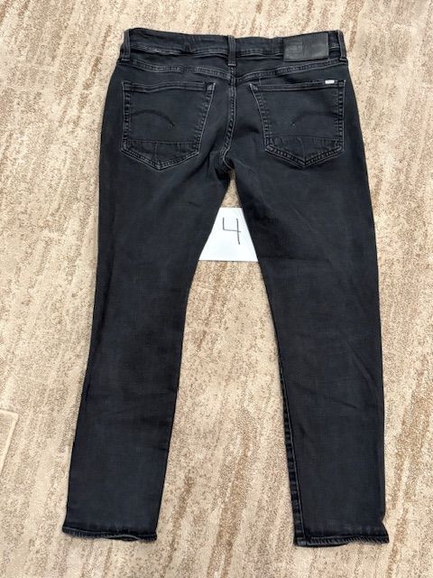 G-Star G RAW 3301SLIM BLACK JEANS Size US 34 / EU 50 - 2 Thumbnail
