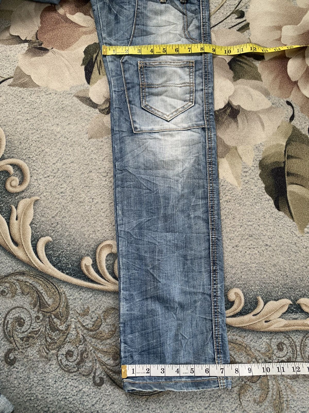 Japanese Brand Multipockets Functional Jeans Dal Denim Pant Nice Design Size US 33 - 15 Thumbnail
