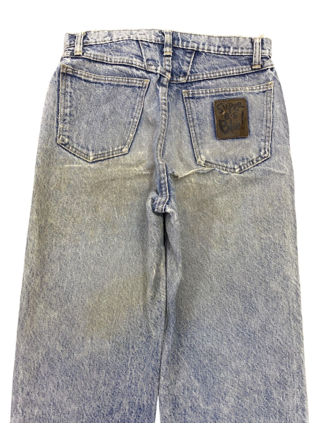Japanese Brand Japanese Brand Blue Acid Wash Style Arrow Line Jeans Size US 28 / EU 44 - 4 Thumbnail