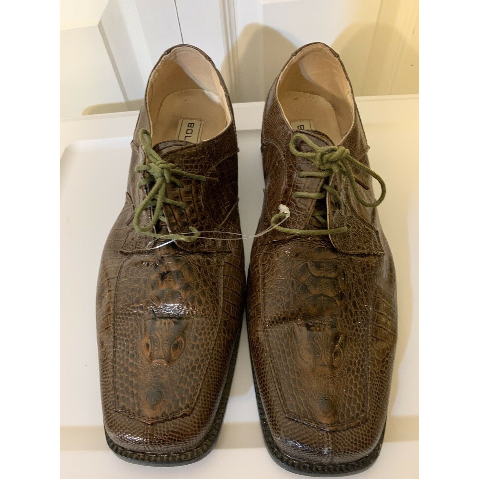 Other Bolano Faux Snake Skin Trim Printed Men’s Sz 12 Lace Up Oxfo Size US 12 / EU 45 - 1 Thumbnail