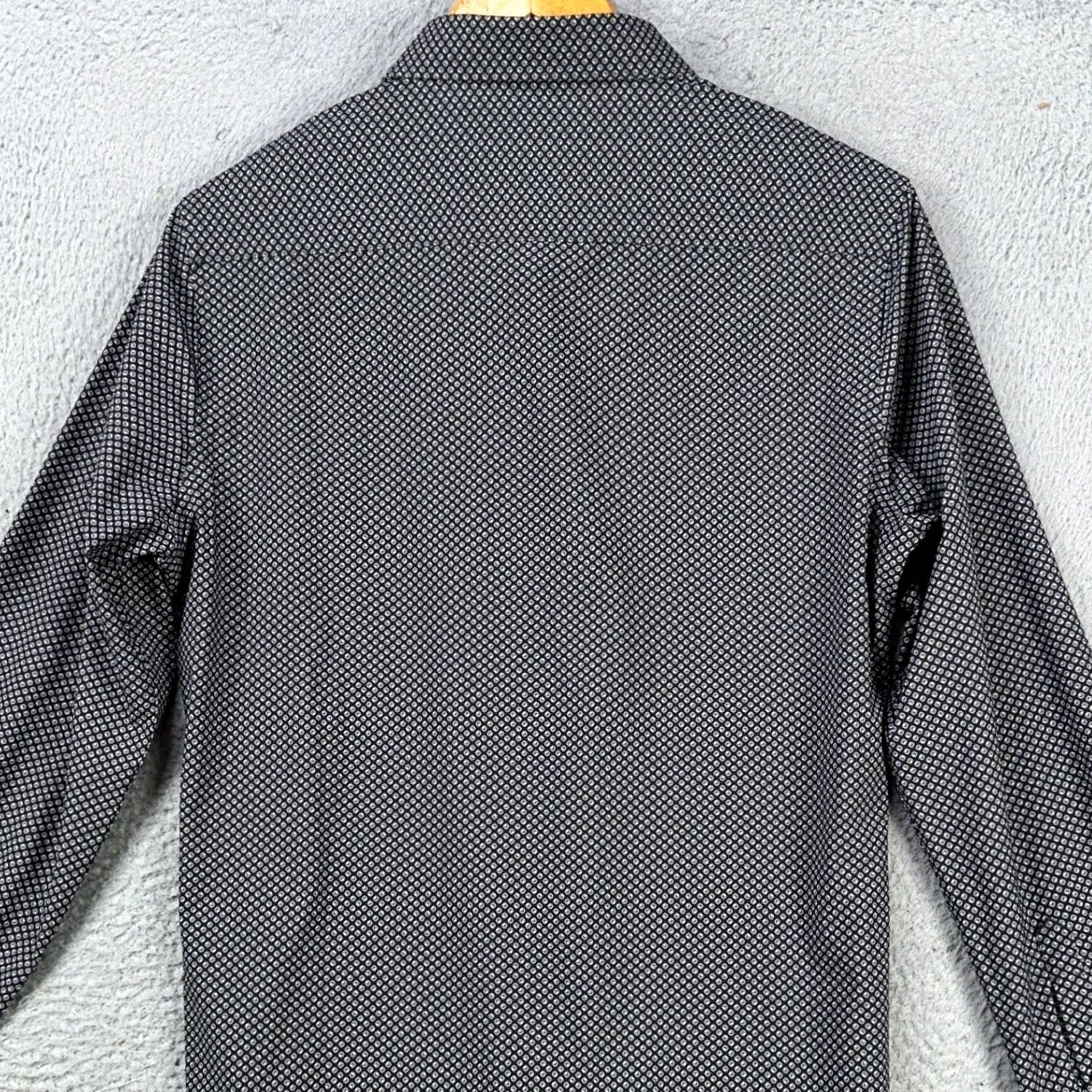 Vintage Savannah Mens Button-Up Shirt Small Black Geometric Performance Poly Spandex NEW Size US S / EU 44-46 / 1 - 2 Thumbnail