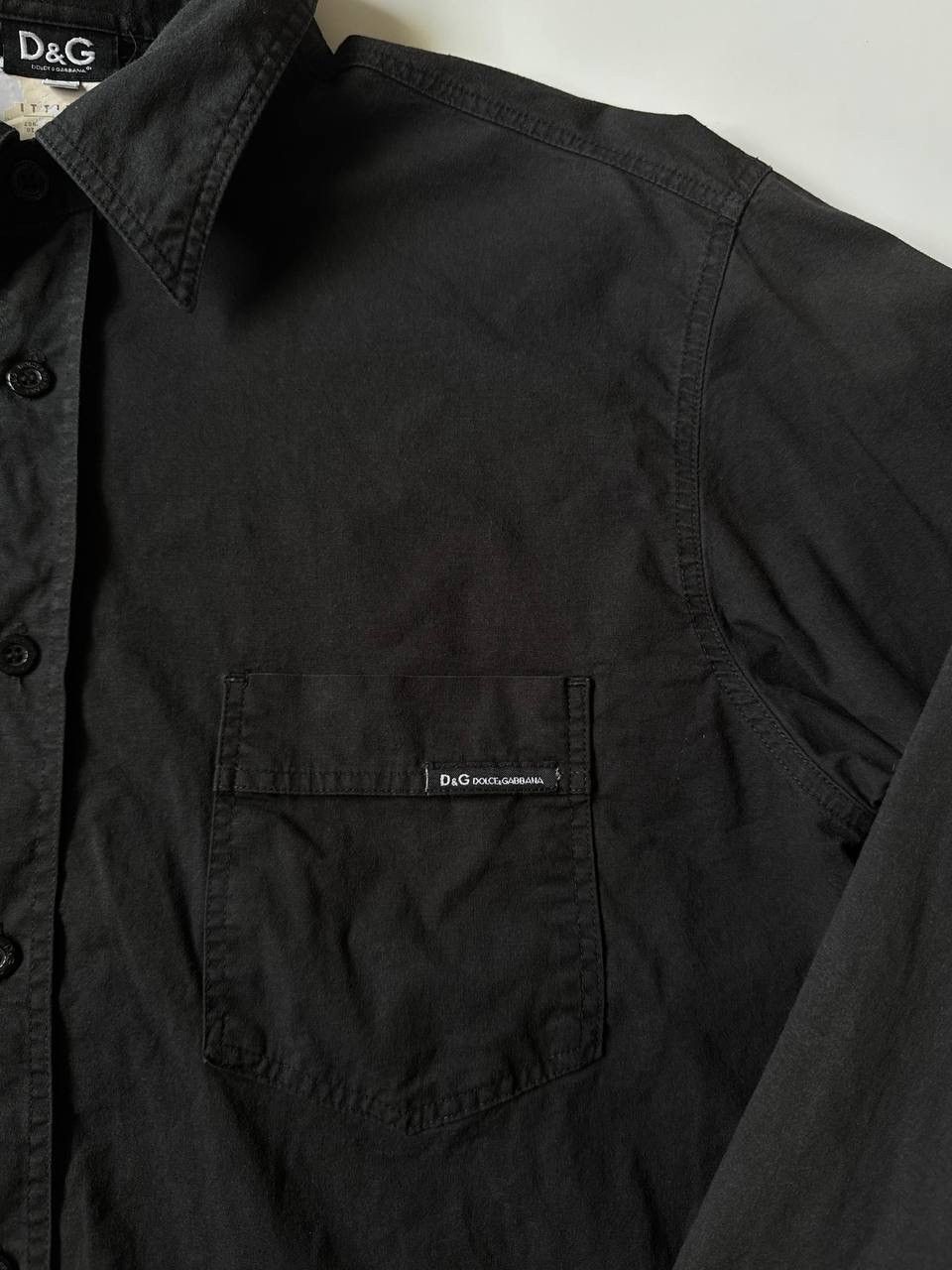 Dolce & Gabbana Dolce & Gabbana Luxury Black Shirt Size M Size US M / EU 48-50 / 2 - 2 Thumbnail