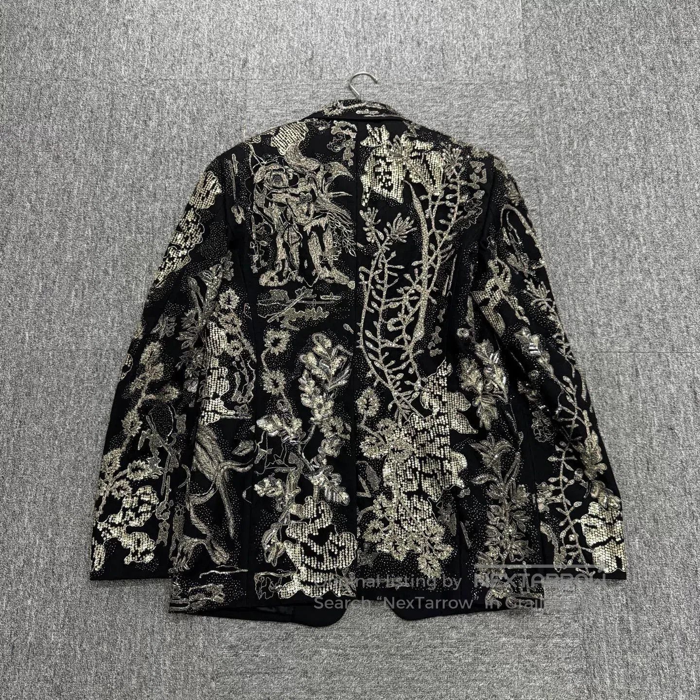 Alexander McQueen alexander mcqueen embroidered floral wool blazer. Size US L / EU 52-54 / 3 - 4 Thumbnail
