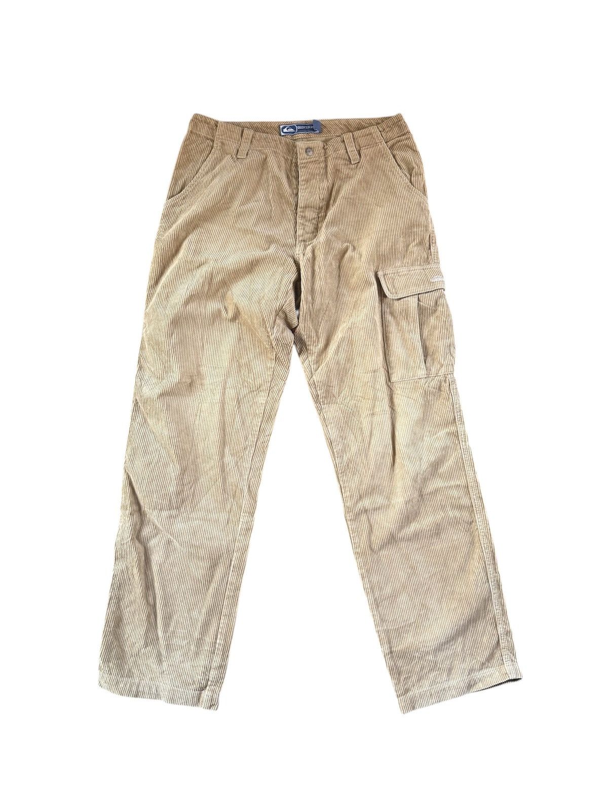 Quiksilver Vtg Quiksilver button fly cuduroy carpenther pants Size US 34 / EU 50 - 1 Thumbnail