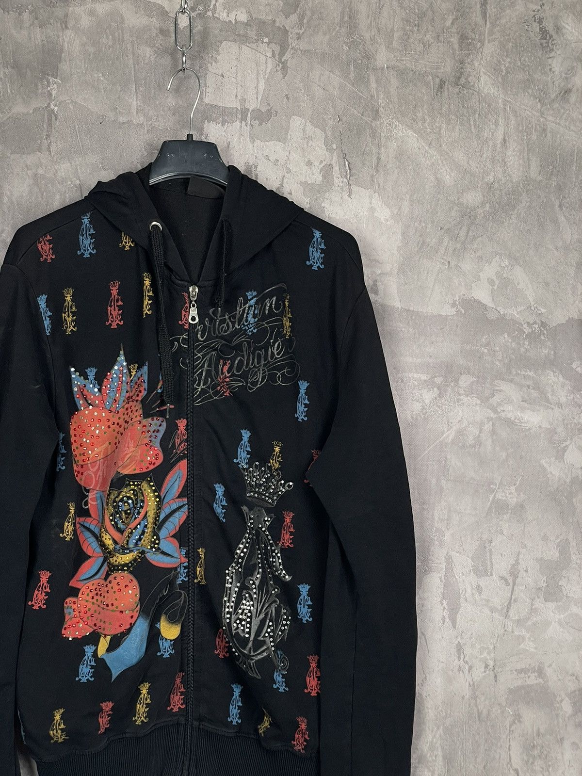 Christian Audigier × Ed Hardy × Vintage Vintage Zip Hoodie Christian Audiger Rare Size XL / US 12-14 / IT 48-50 - 4 Thumbnail