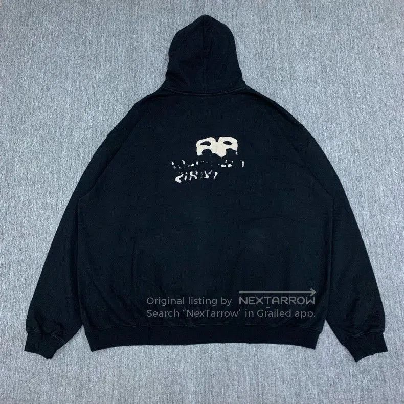 Balenciaga Balenciaga Black Graffiti Hoodie Sweatshirt. Size US M / EU 48-50 / 2 - 2 Thumbnail