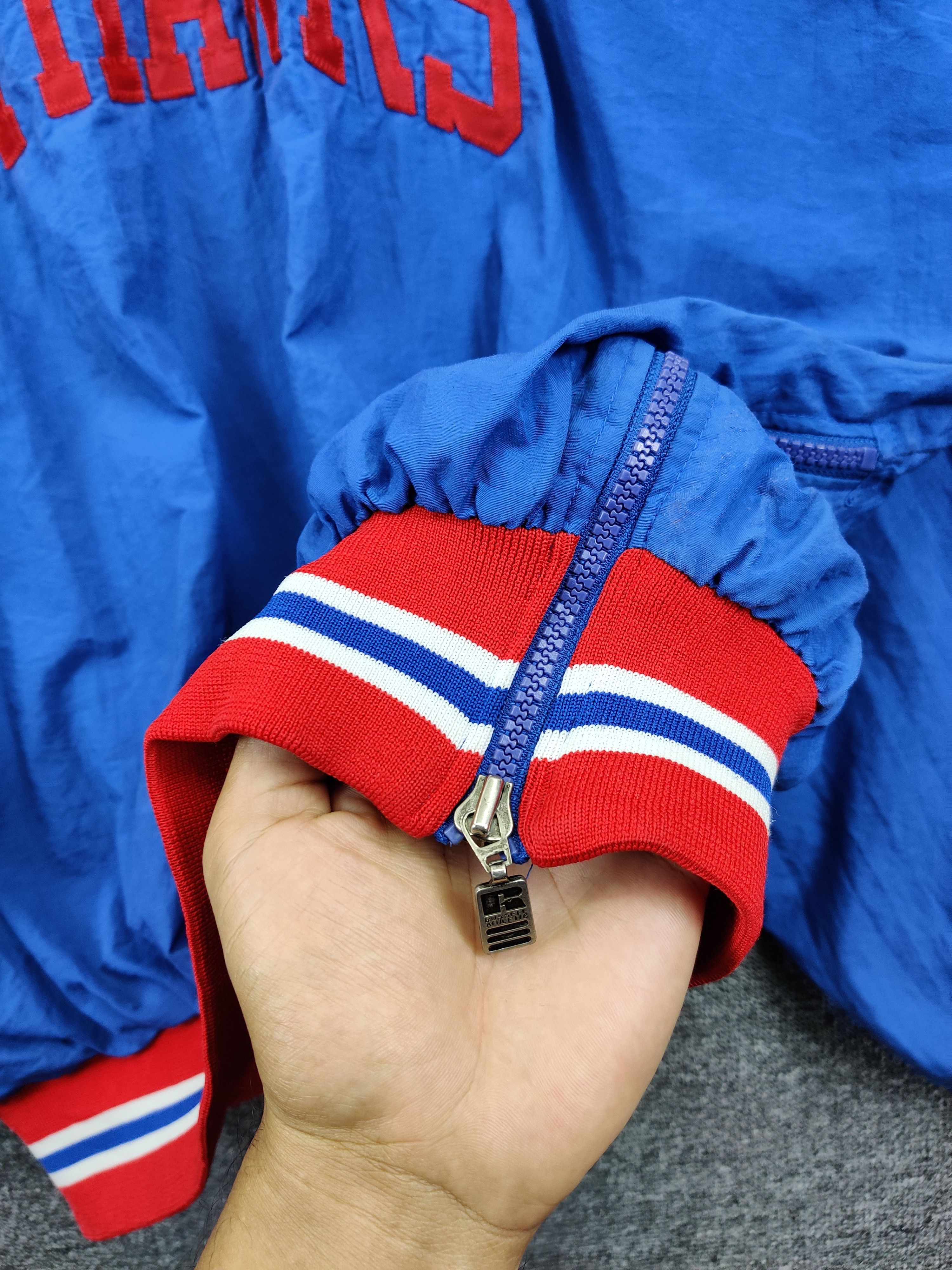 Russell Athletic Russell Athletic Kansas Jay Hawks V Neck Nylon Jacket Size US L / EU 52-54 / 3 - 11 Thumbnail