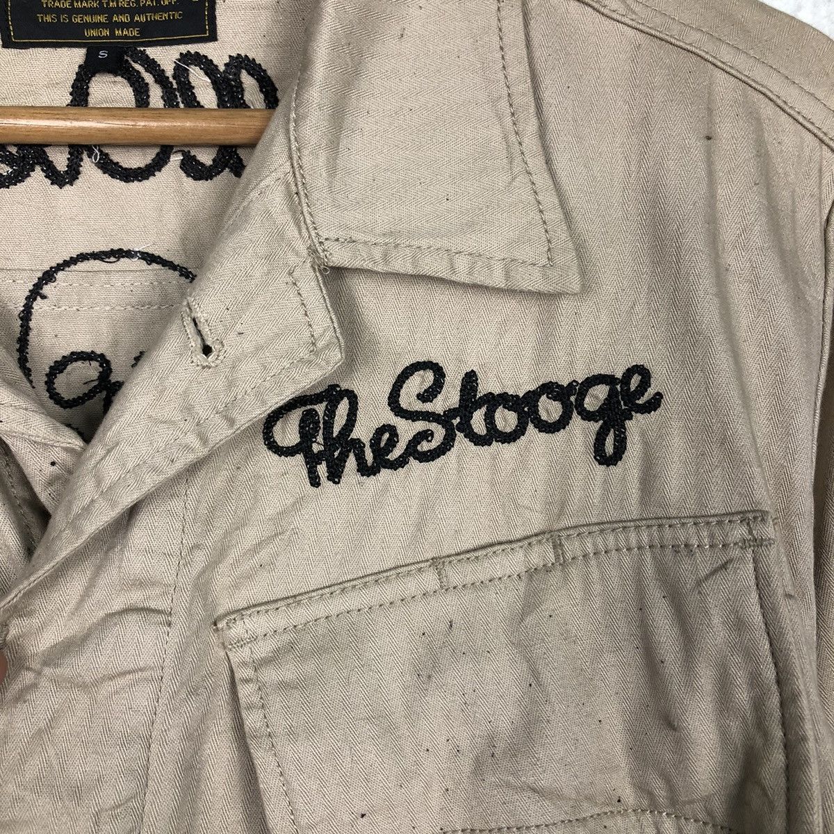 Japanese Brand 📌Vintage Stooge & Co Biker Jacket Big Logo Cafe Racer Size US S / EU 44-46 / 1 - 18 Thumbnail