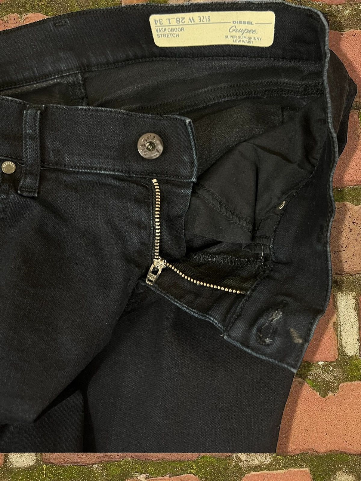 Diesel Diesel Grupee super slim skinny jeans W28 L34 wash 0800R Size 28" / US 6 / IT 42 - 5 Thumbnail