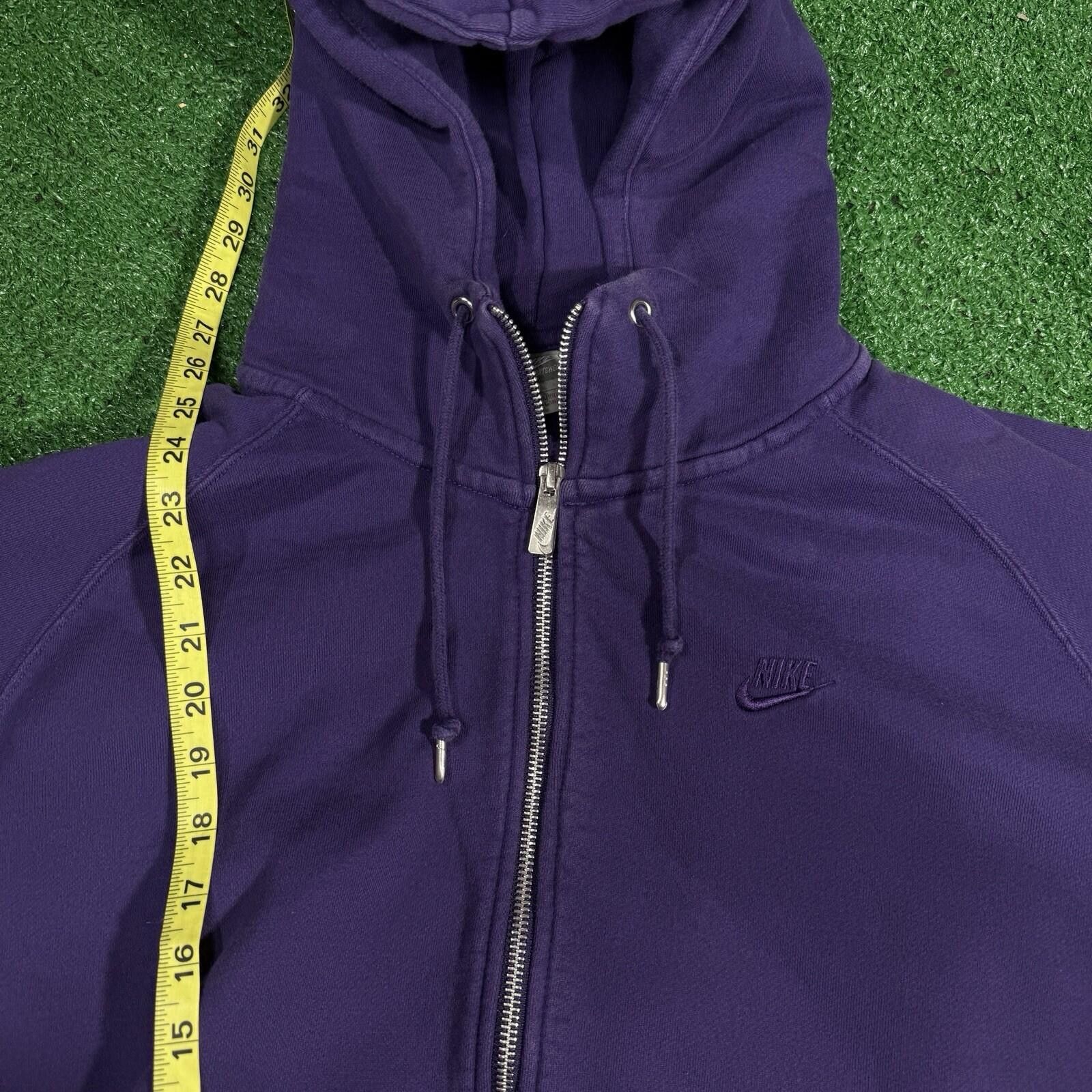Nike Vintage Y2K Nike swoosh Essential Purple XL Full Zip Hoodie Size US XL / EU 56 / 4 - 7 Thumbnail