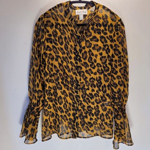 Joseph Ribkoff Joseph Ribkoff Leopard PrintBlouse Style 193641- Size 10 Size L / US 10 / IT 46 - 1 Thumbnail
