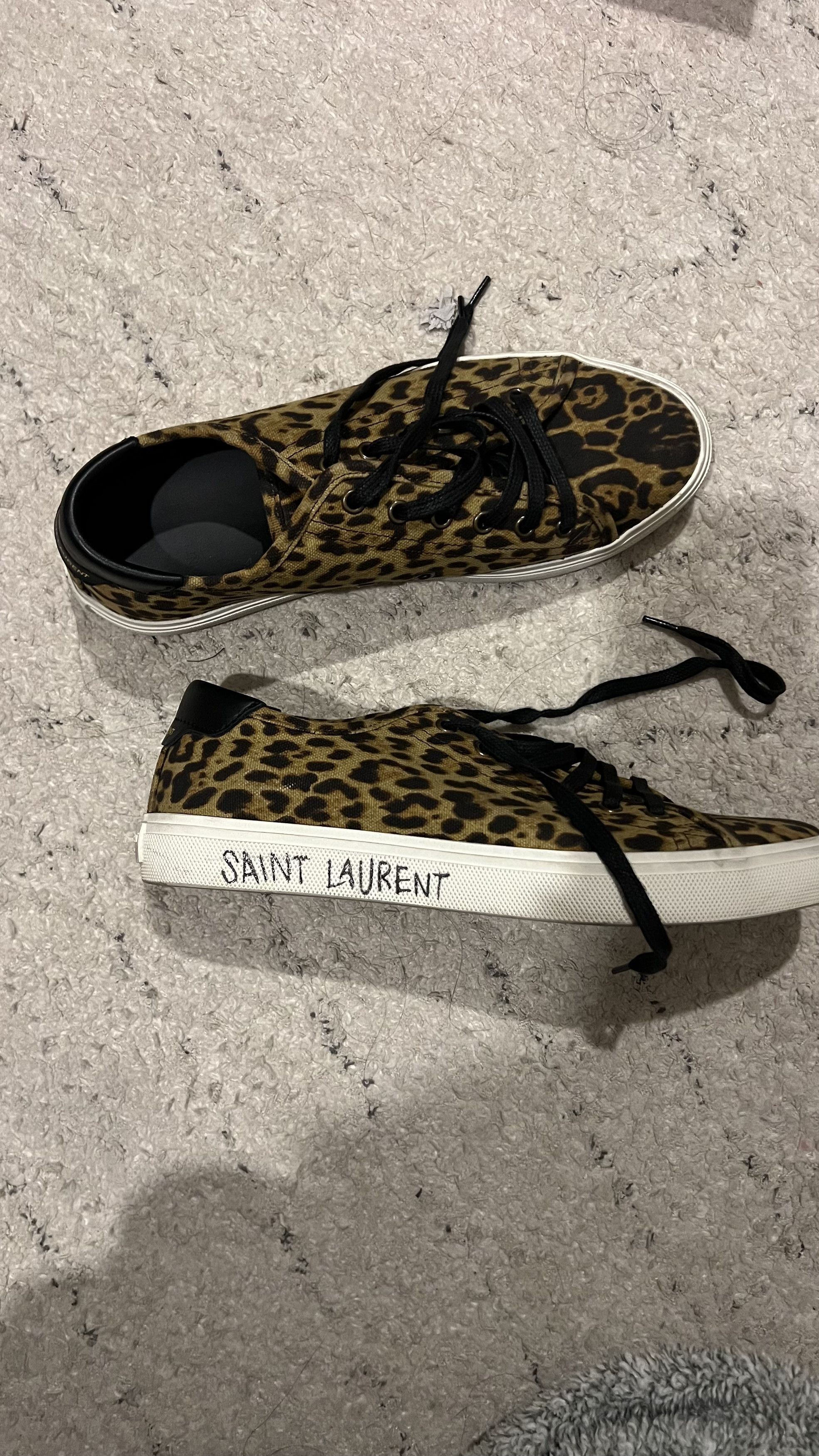 Yves Saint Laurent Saint Laurent Malibu Leopard Low Sneakers 606446 - Size: 39 Size US 9 / IT 39 - 6 Thumbnail
