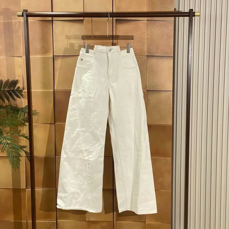 Maison Margiela Maison Margiela Main line popular white high-waisted wide-l Size 24" / US 00 / IT 34 - 1 Thumbnail