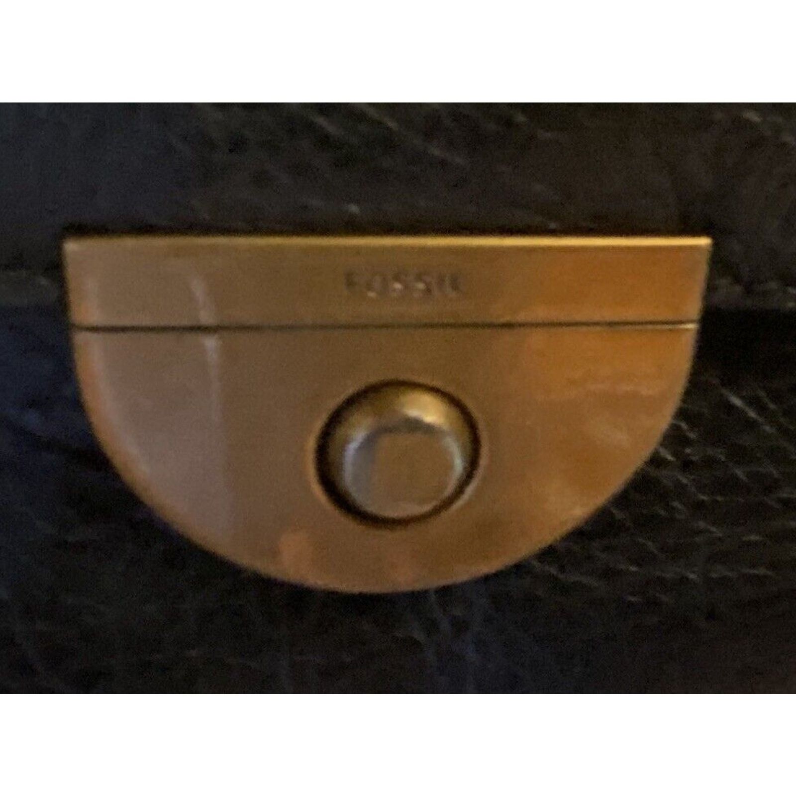 Fossil VTG Fossil Saddle Flap Soft Leather Bag Womens Handbag Black Size ONE SIZE - 2 Thumbnail