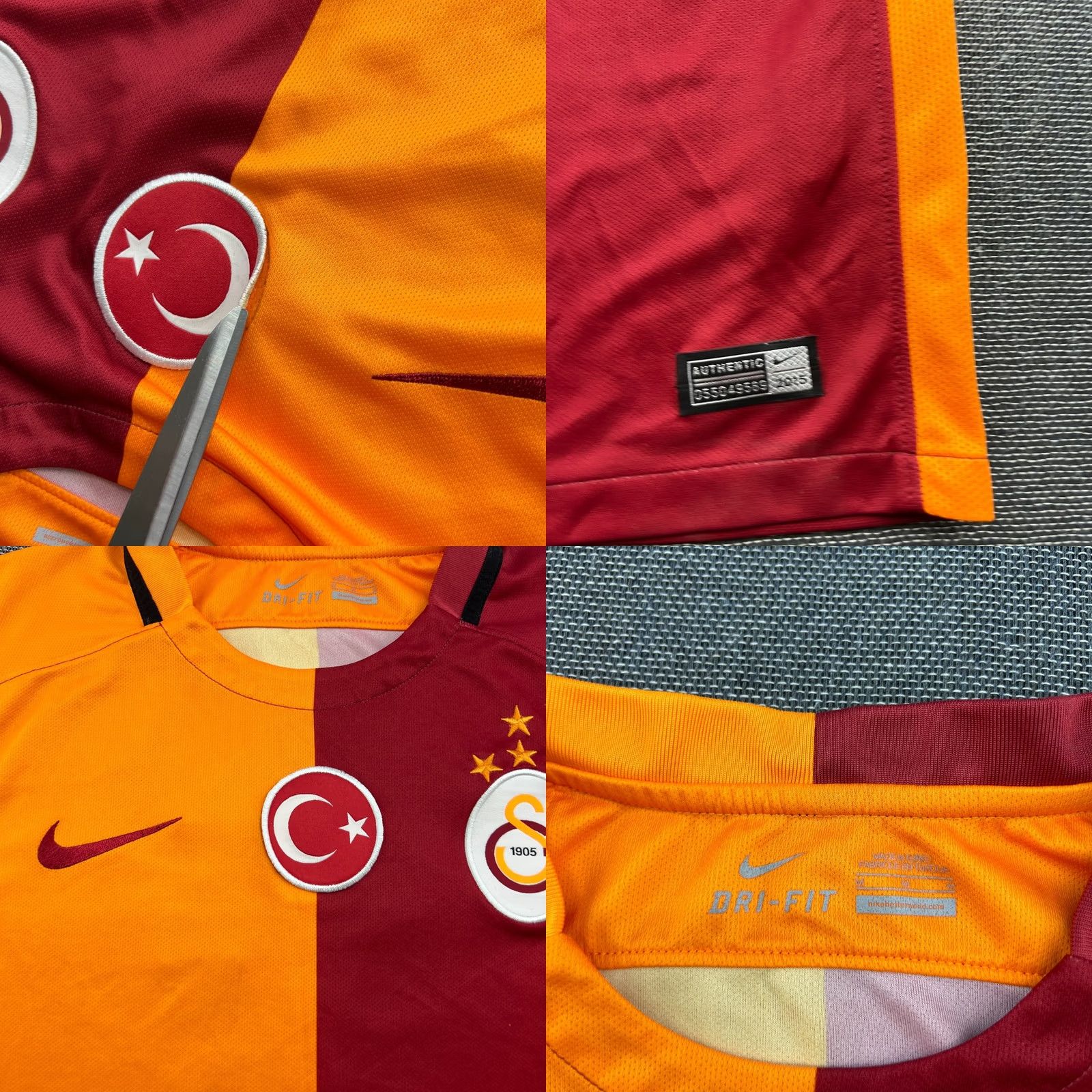 Nike Nike Galatasaray 2015 2016 Home Mens Medium #11 Football Jersey T-Shirt Multicolor Adult Regular Short Sleeve Nike Shirt Size US M / EU 48-50 / 2 - 8 Thumbnail