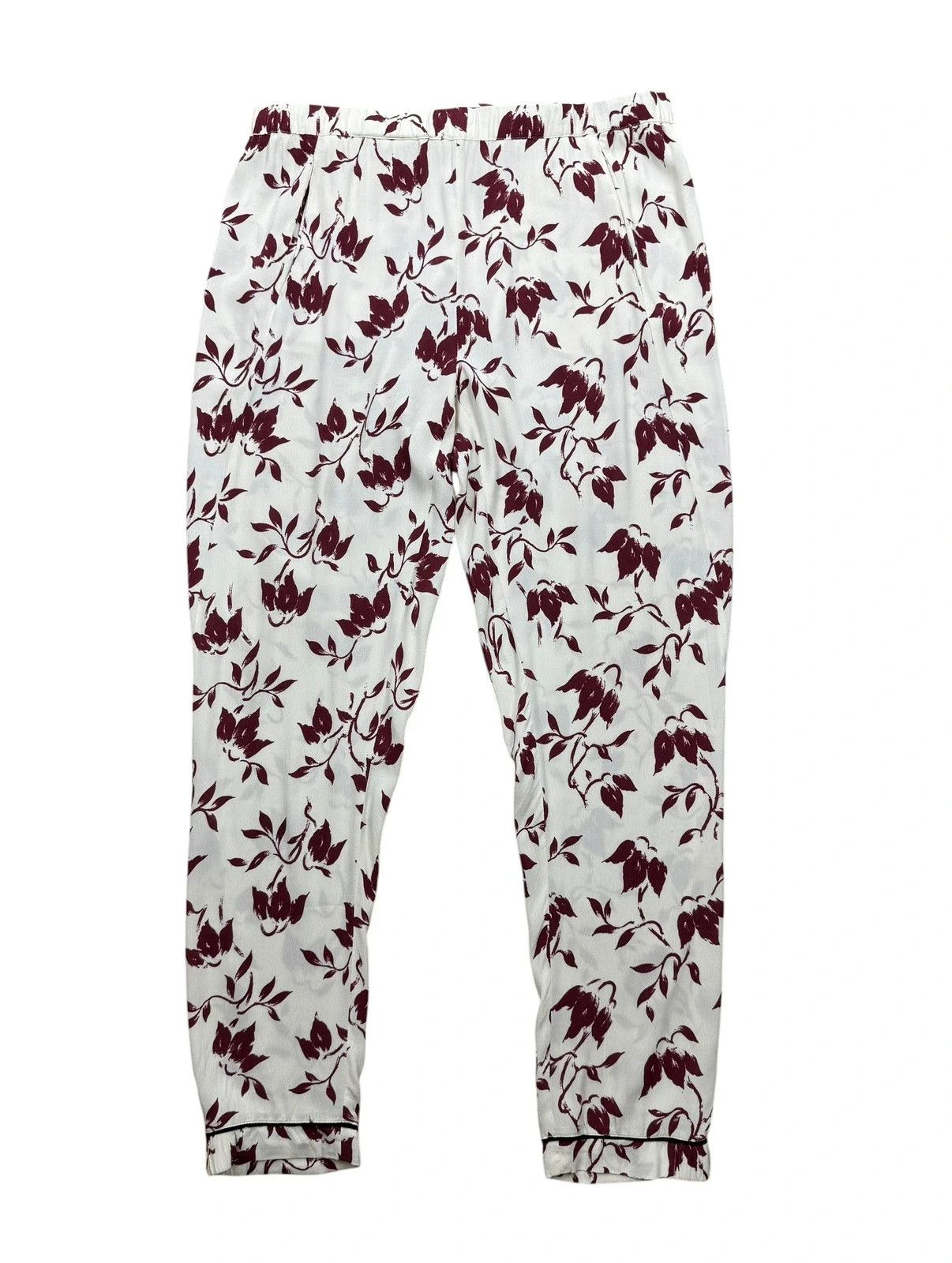 Ganni Ganni Trousers Maxwell Crepe Floral Printed size XL Size 34" / US 12 / IT 48 - 7 Thumbnail