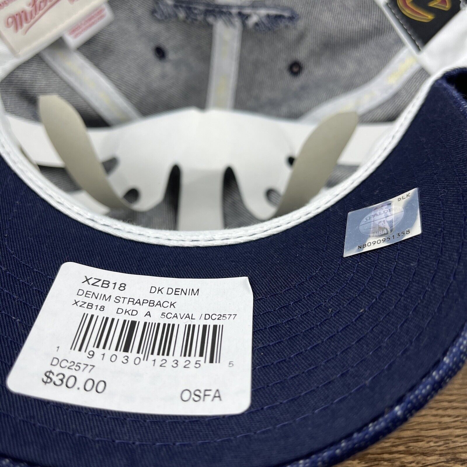 Mitchell & Ness Cleveland Cavaliers Hat NBA Mitchell & Ness Blue Hat Adjusta Size ONE SIZE - 16 Thumbnail