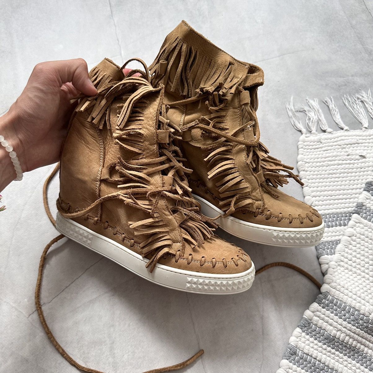 Isabel Marant Fringe Isabel Marant Vibe Bobby Bekett Wedge Sneakers Shoes Size US 8 / IT 38 - 3 Thumbnail