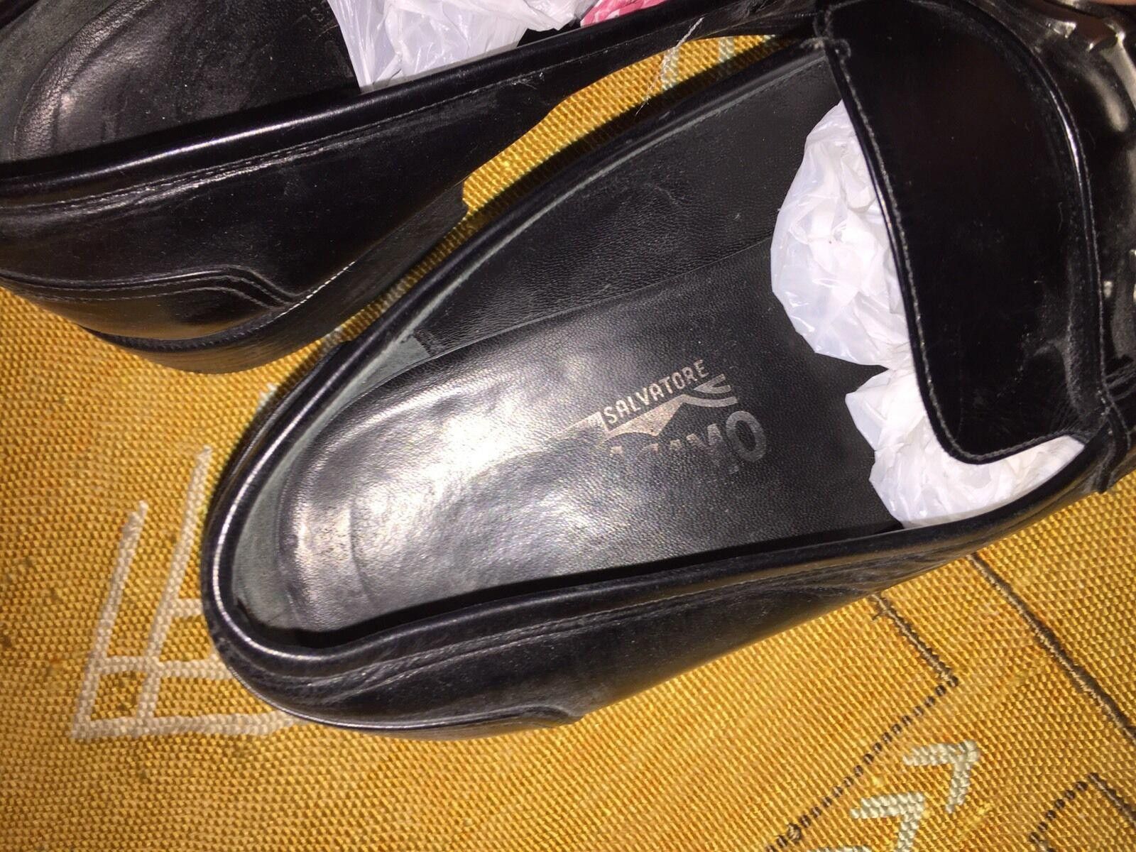 Salvatore Ferragamo Salvatore Ferragamo Black Leather Loafers Size US 9 / EU 42 - 5 Thumbnail