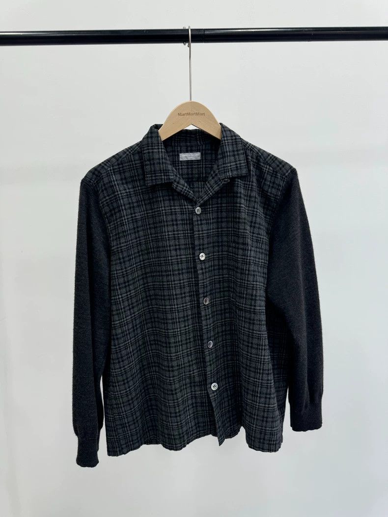 Comme Des Garcons size os 90s plaid button-down shirt 2501