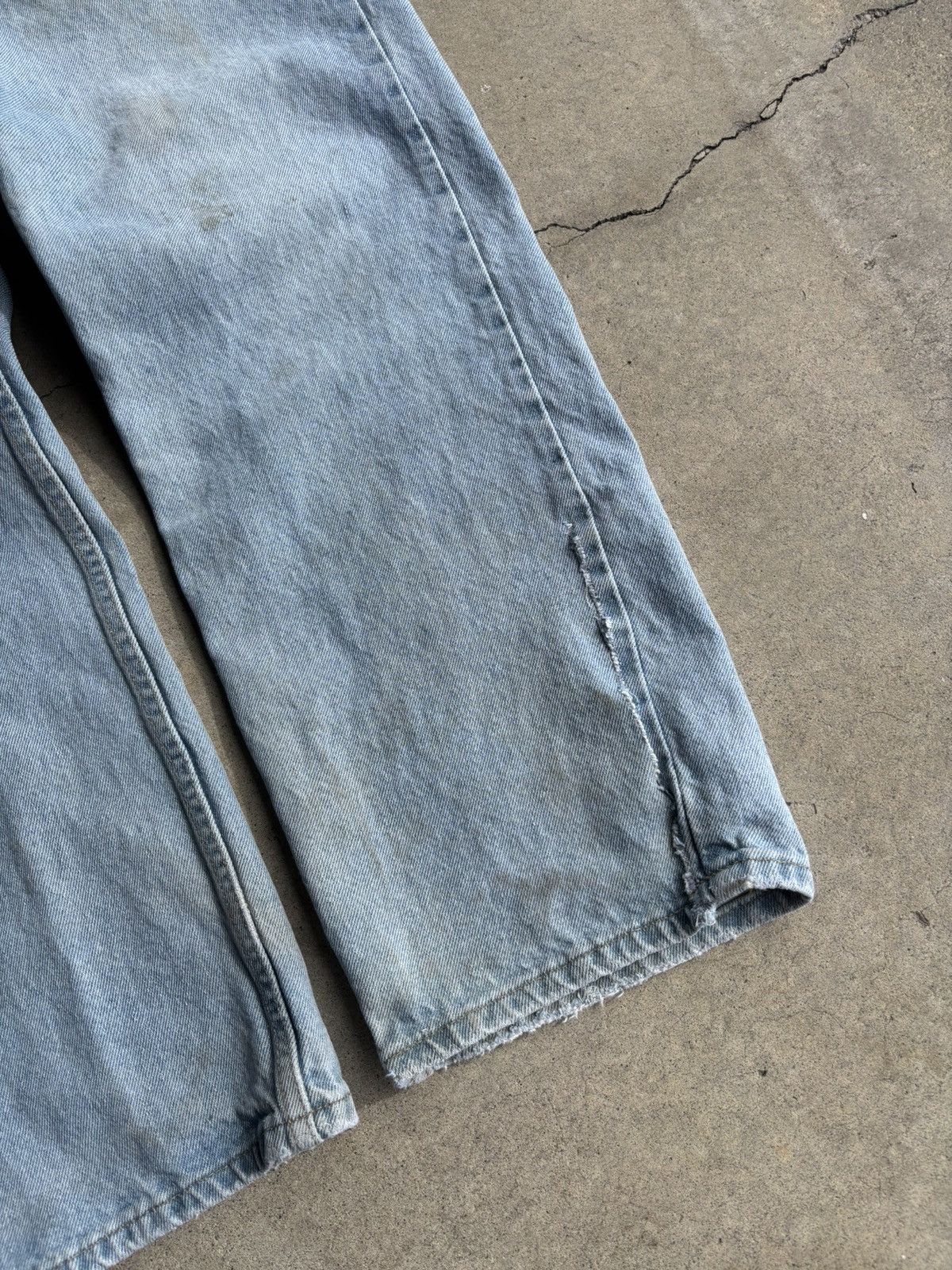 Levi's × Levi's Vintage Clothing × Vintage Crazy 90s Levis Orange Tab Baggy Wide Leg Denim Jeans Size US 36 / EU 52 - 5 Thumbnail