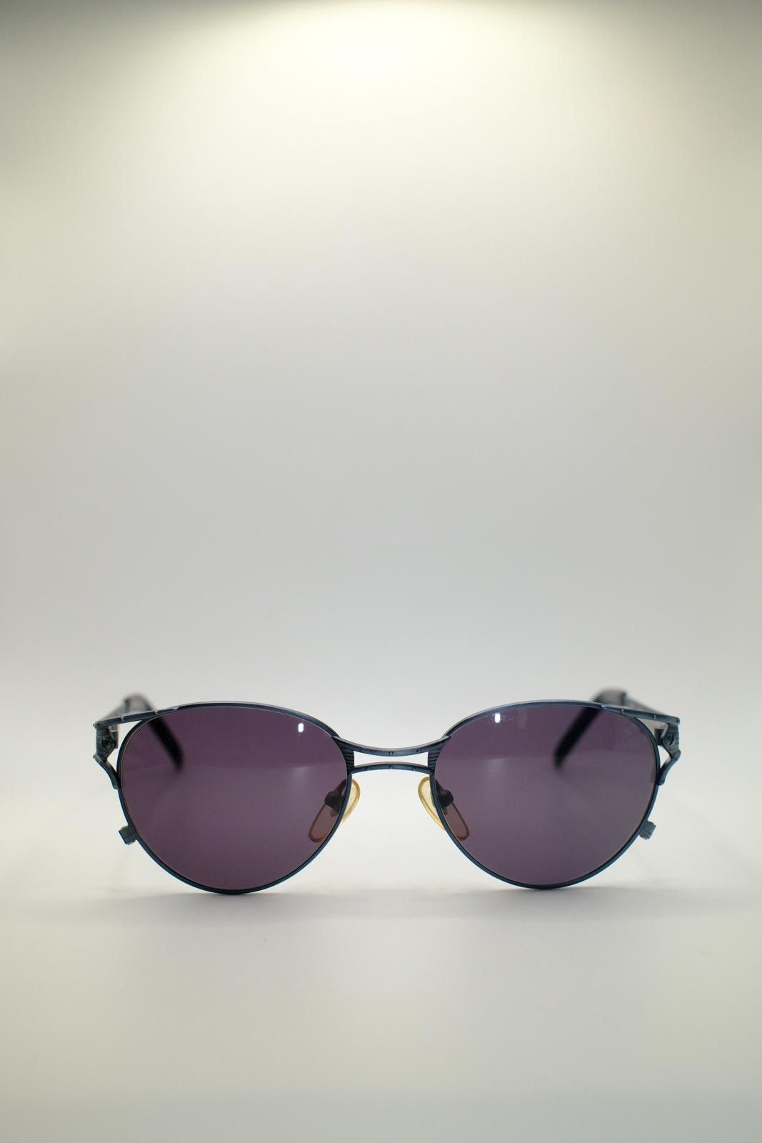 90's Jean Paul Gaultier Metal Frame Script Sunglasses