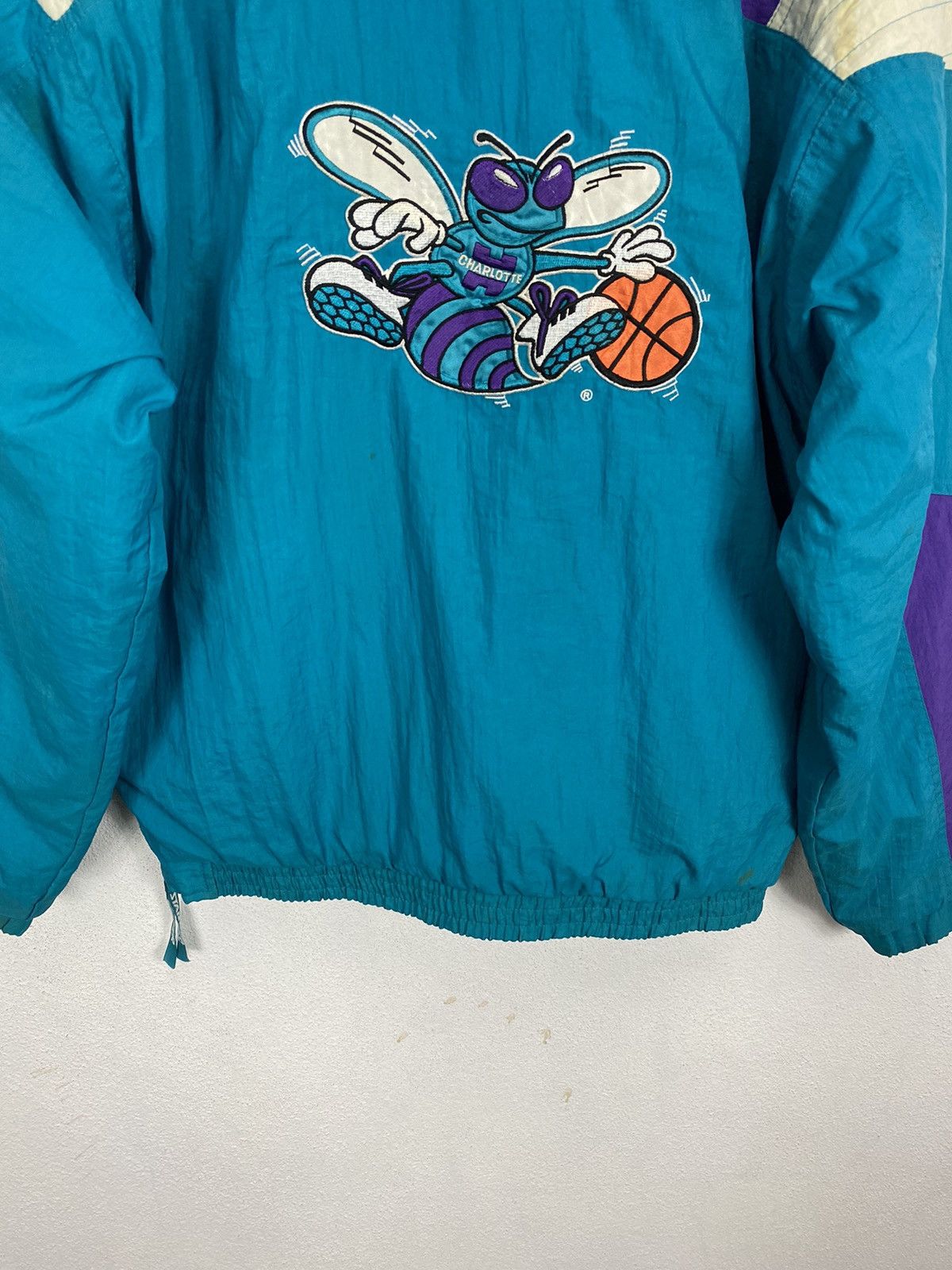 NBA Vintage charlotte hornets starter hoodie jacket Size US M / EU 48-50 / 2 - 13 Thumbnail