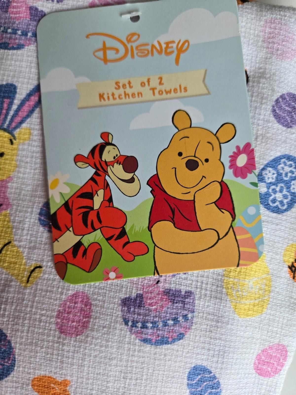 Disney Disney Pooh Tigger Easter Egg Kitchen Towels Set NWT Size ONE SIZE - 2 Thumbnail