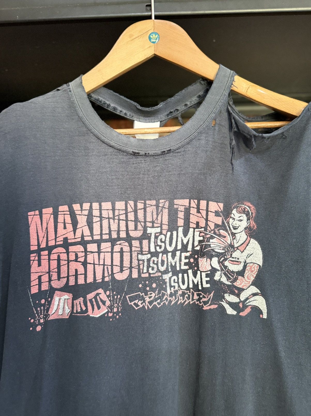 Band Tees Thrashed Vintage Maximum The Hormon Tour Very Grunge Tee Size US M / EU 48-50 / 2 - 13 Thumbnail