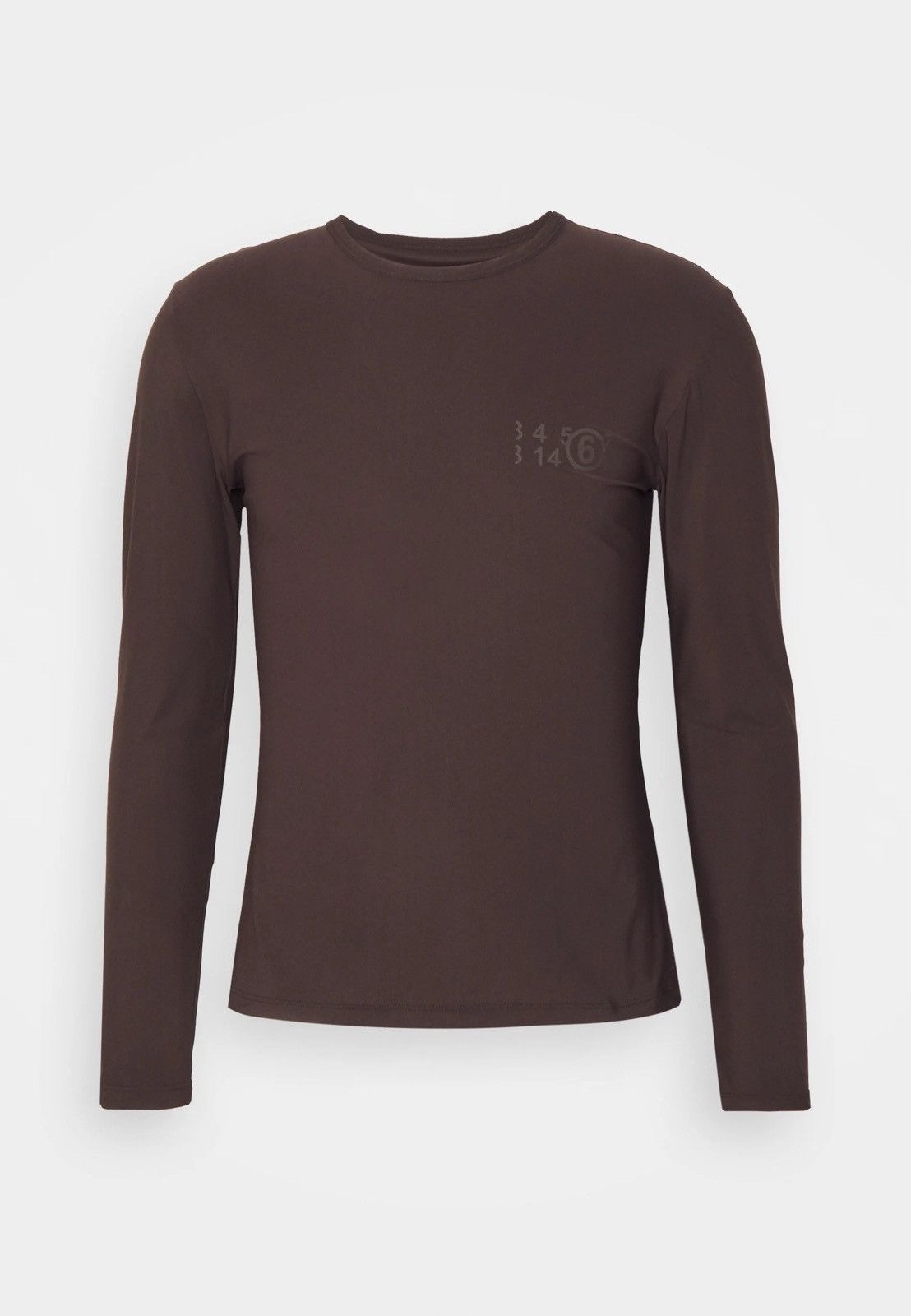 Maison Margiela !DS! SS23 Maison Margiela Printed Logo Chocolate Long Sleeve Size US M / EU 48-50 / 2 - 3 Thumbnail