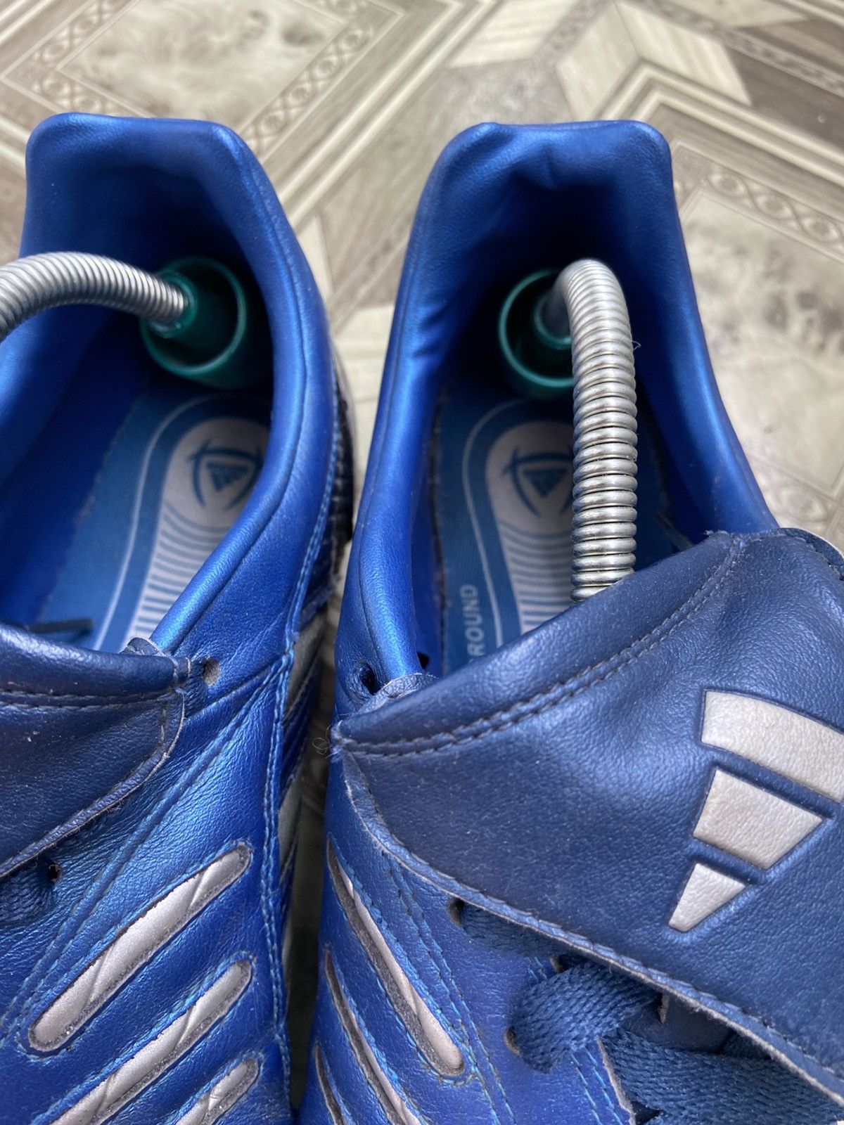 Adidas × Vintage Vintage 2005 Adidas Predator Absolute TRX FG (Blue/Silver) Size US 10 / EU 43 - 12 Thumbnail
