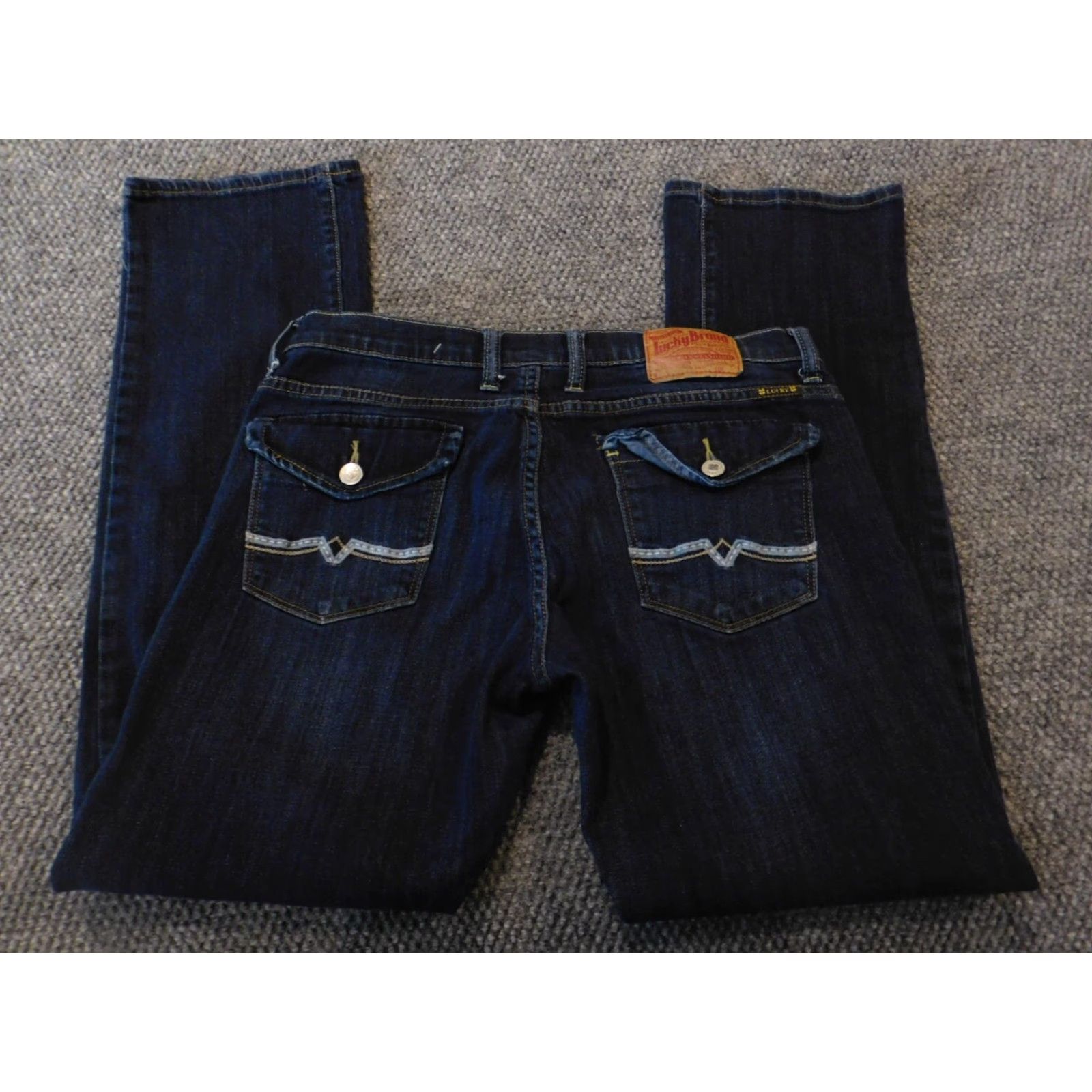 Lucky Brand Lucky Brand Jeans Womens 31 Blue Straight Denim Dark Wash Size 24" / US 00 / IT 34 - 5 Thumbnail