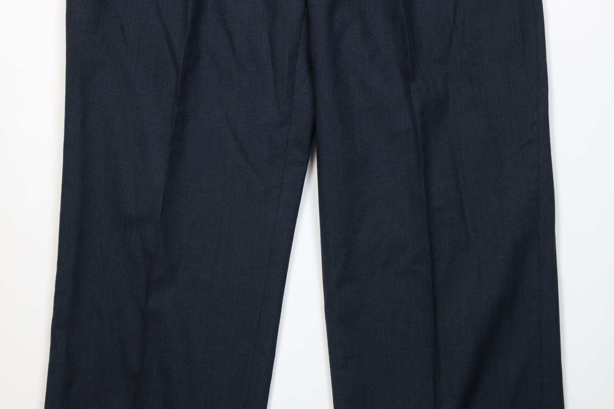 Vintage Vintage 70s Streetwear Knit Wide Leg Chino Pants Plaid USA Size US 38 / EU 54 - 3 Thumbnail