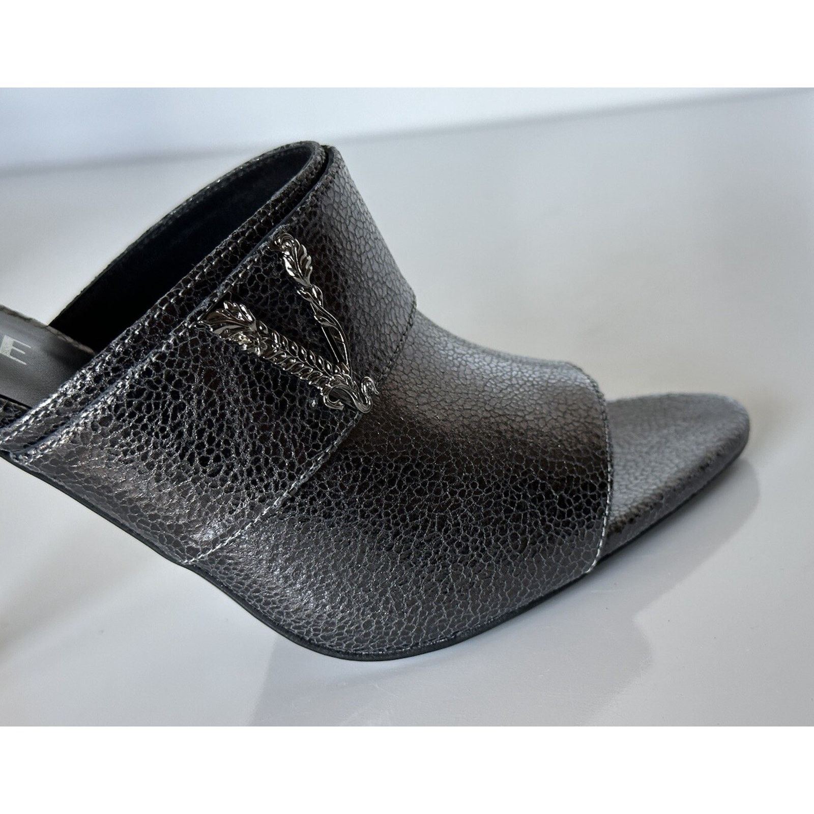 Versace NIB $990 Versace Virtus Leather Black Sandals 11 US 1011901 Size US 11 / IT 41 - 6 Thumbnail