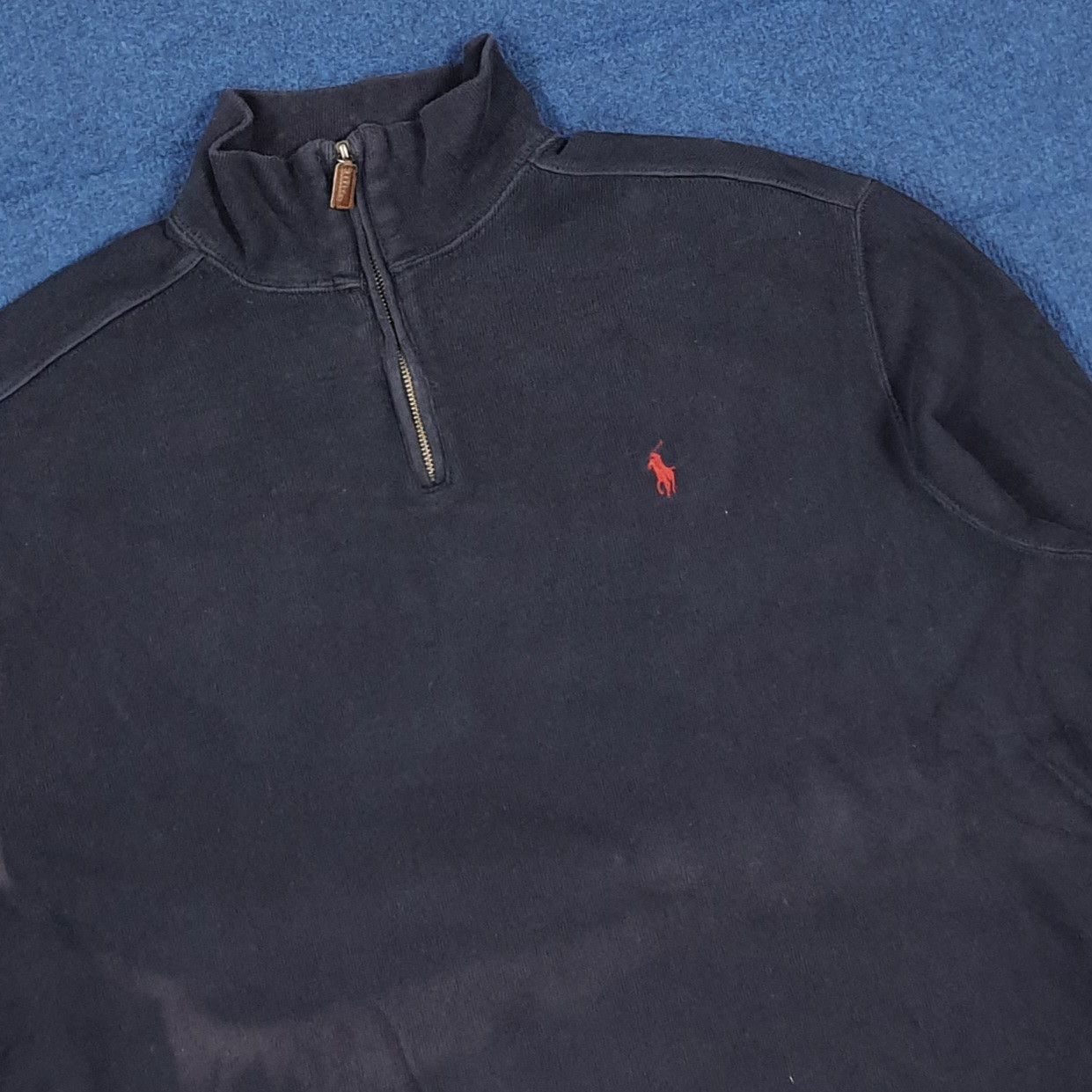 Polo Ralph Lauren Vintage Polo Ralph Lauren Quarter Zip Sweatshirt C288N24 Size US XL / EU 56 / 4 - 2 Thumbnail
