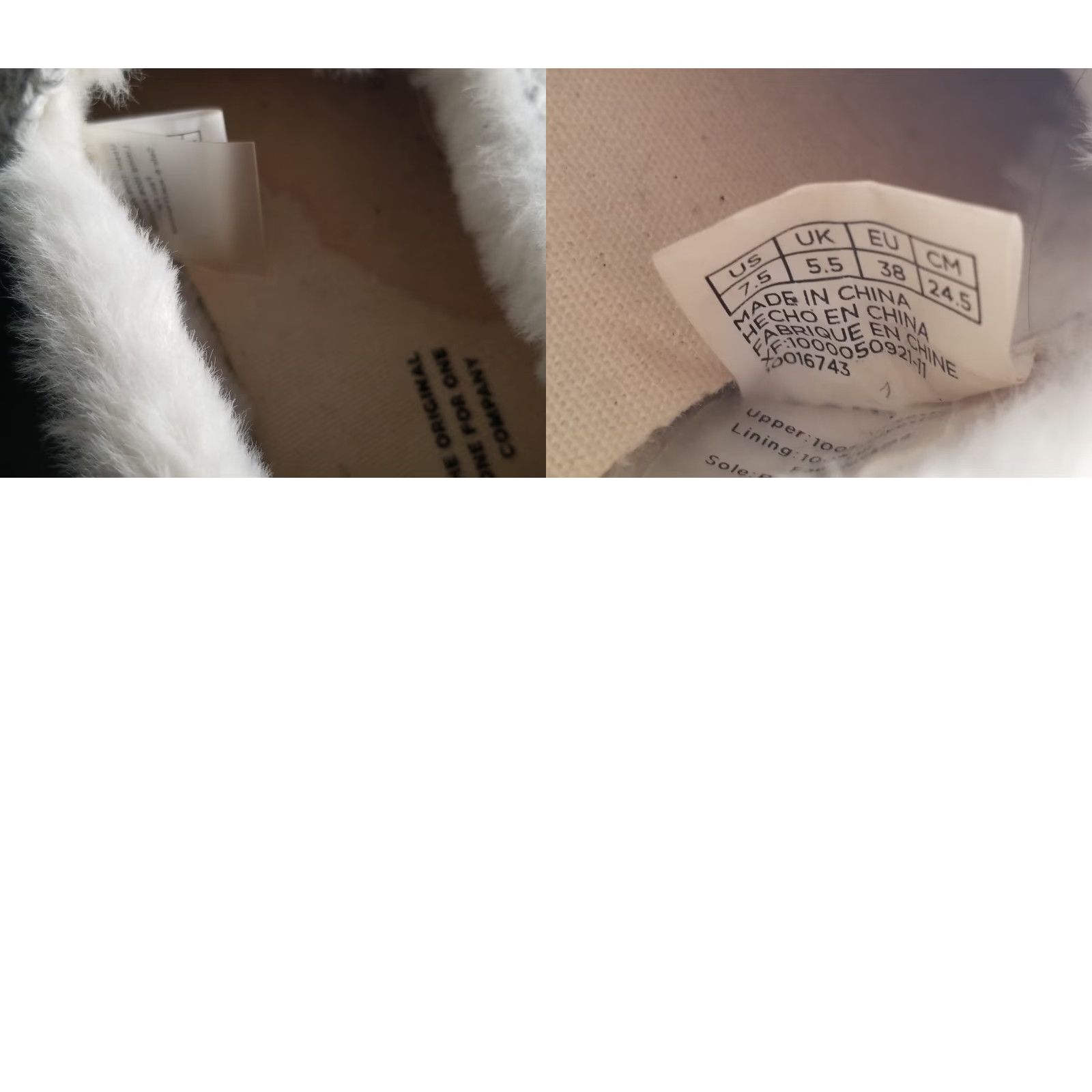 Toms TOMS Plaid Slip On Slippers Women 7.5 Gray Faux Shearling Flat Loafer Size US 8 / IT 38 - 9 Thumbnail
