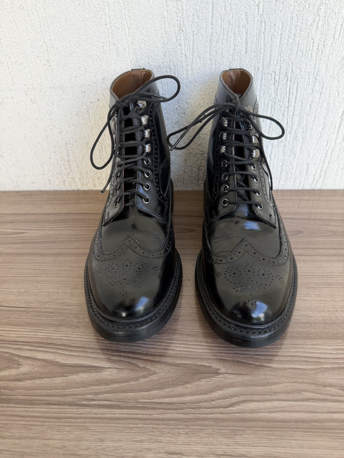 Grenson Fred shell cordovan brogue boots Size US 8 / EU 41 - 6 Thumbnail