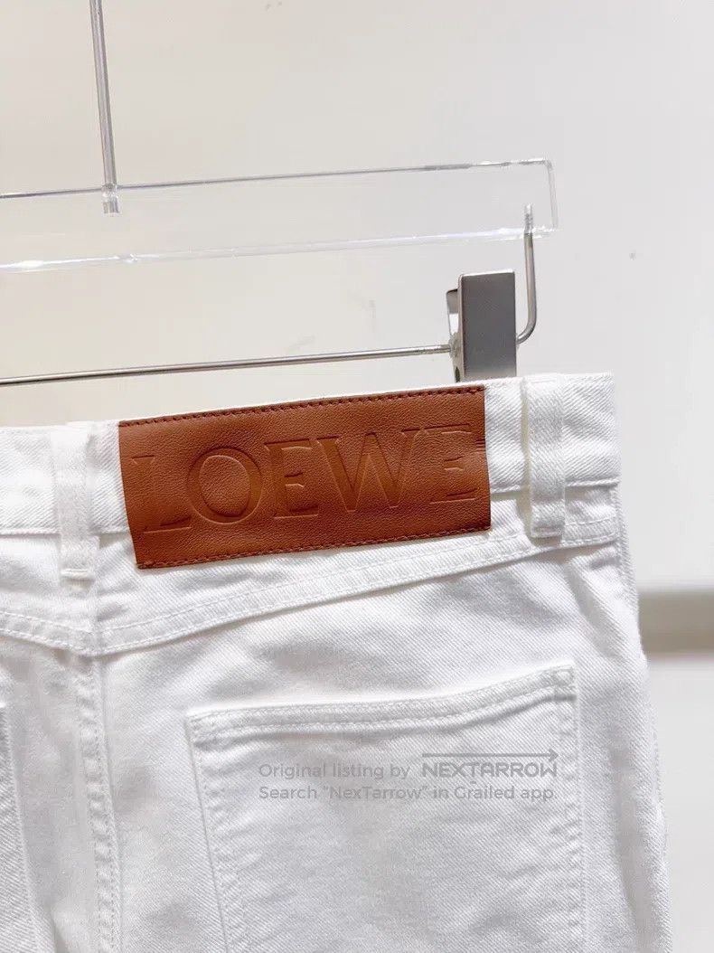 Loewe Loewe White Denim Pants Size 24" / US 00 / IT 34 - 5 Thumbnail