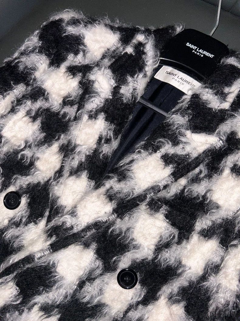 Saint Laurent Paris Saint Laurent Paris 14fw Thousand Bird Grid Coat-2506 Size US XS / EU 42 / 0 - 3 Thumbnail