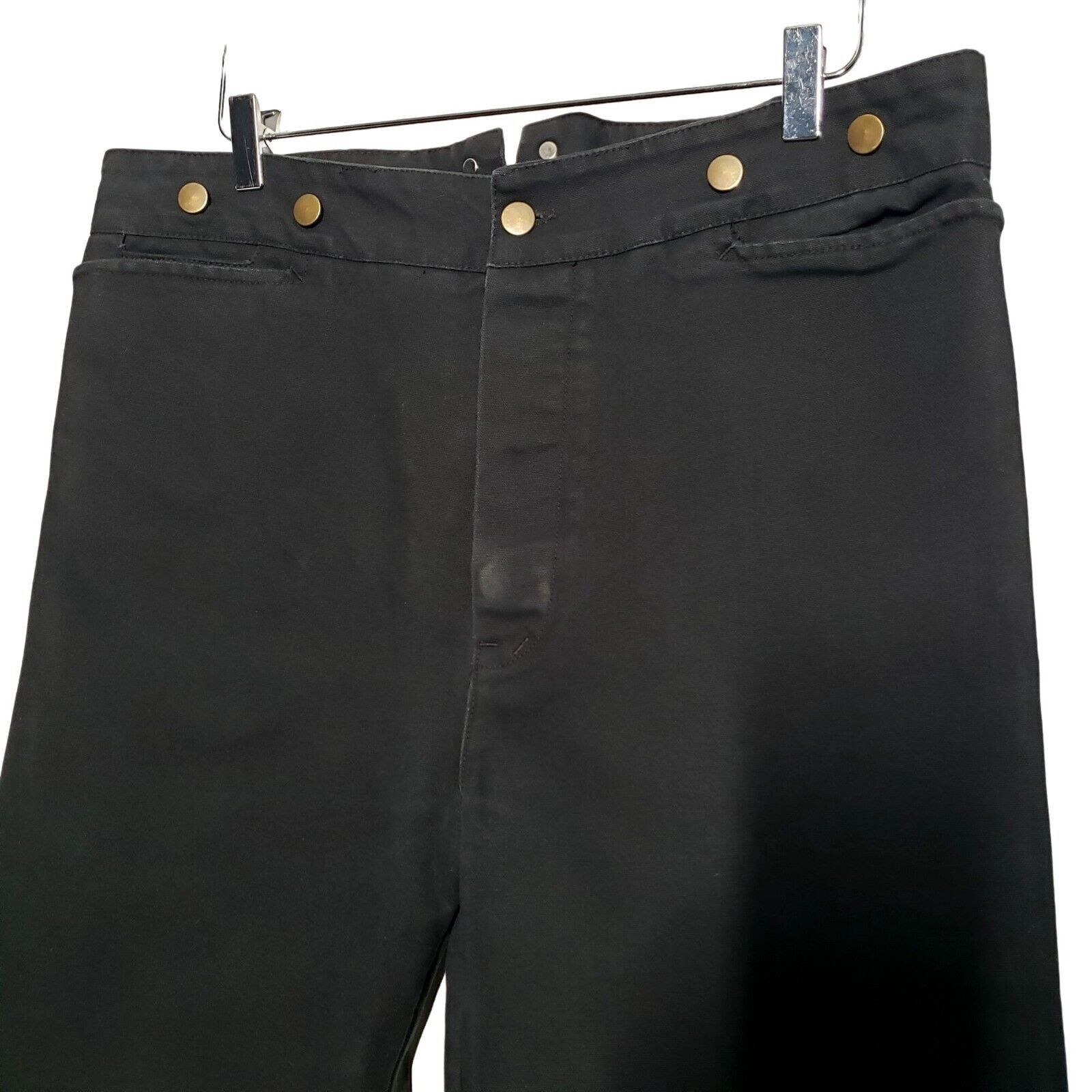 Designer Scully Rangewear Canvas Pants Mens Size 38 Black Button Fly Size US 38 / EU 54 - 2 Thumbnail