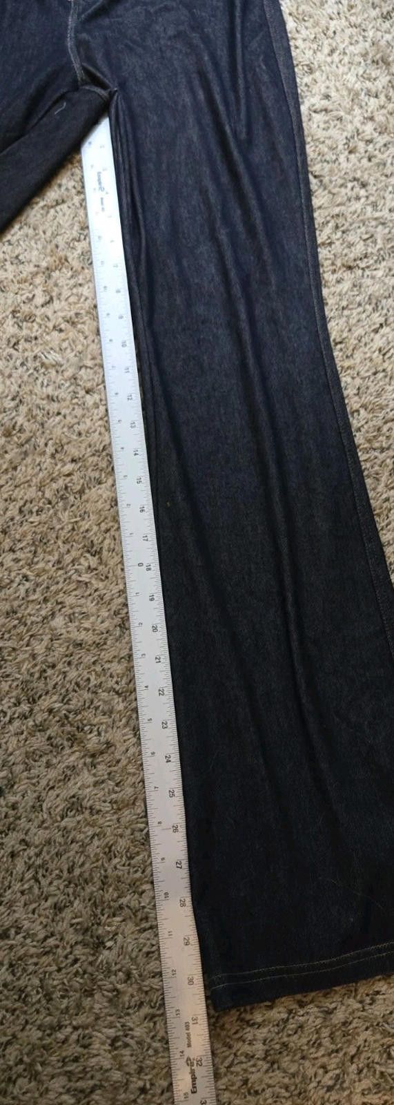 Other Vera Wang "Jeans" Flared Jeggings Womens Medium Elastic Wais Size 32" / US 10 / IT 46 - 11 Thumbnail