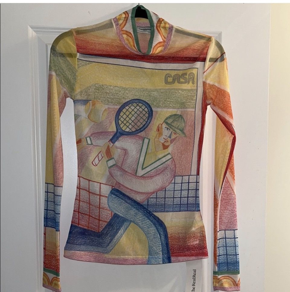 Casablanca Casablanca Longsleeve Mesh Top Size S / US 4 / IT 40 - 1 Thumbnail