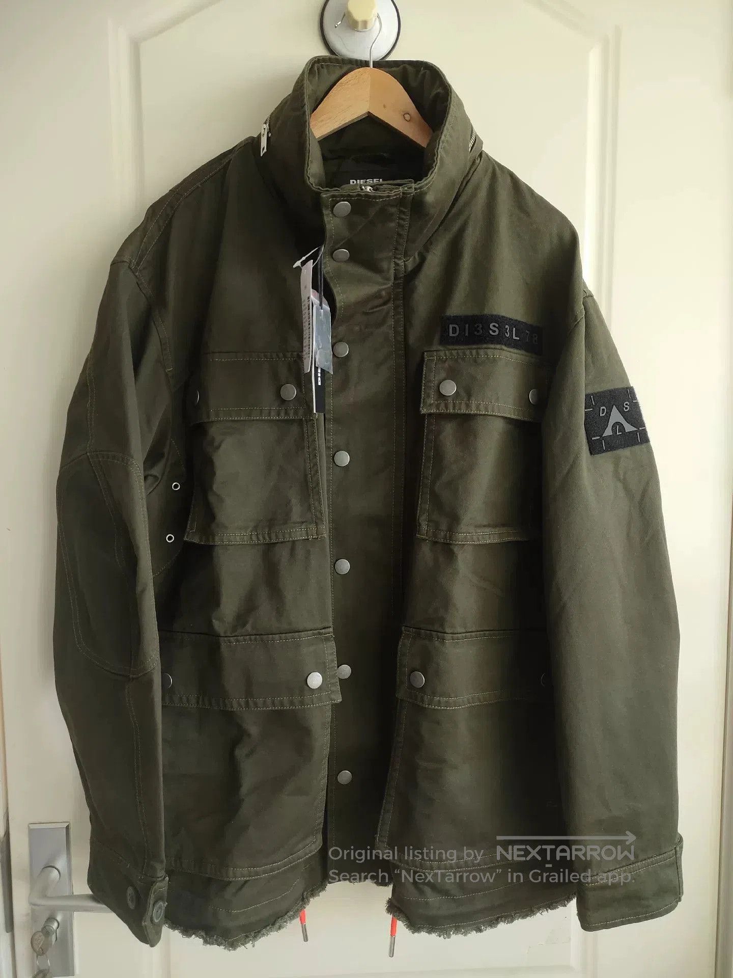 Diesel Diesel M65 Military Green Jacket. Size US L / EU 52-54 / 3 - 1 Thumbnail