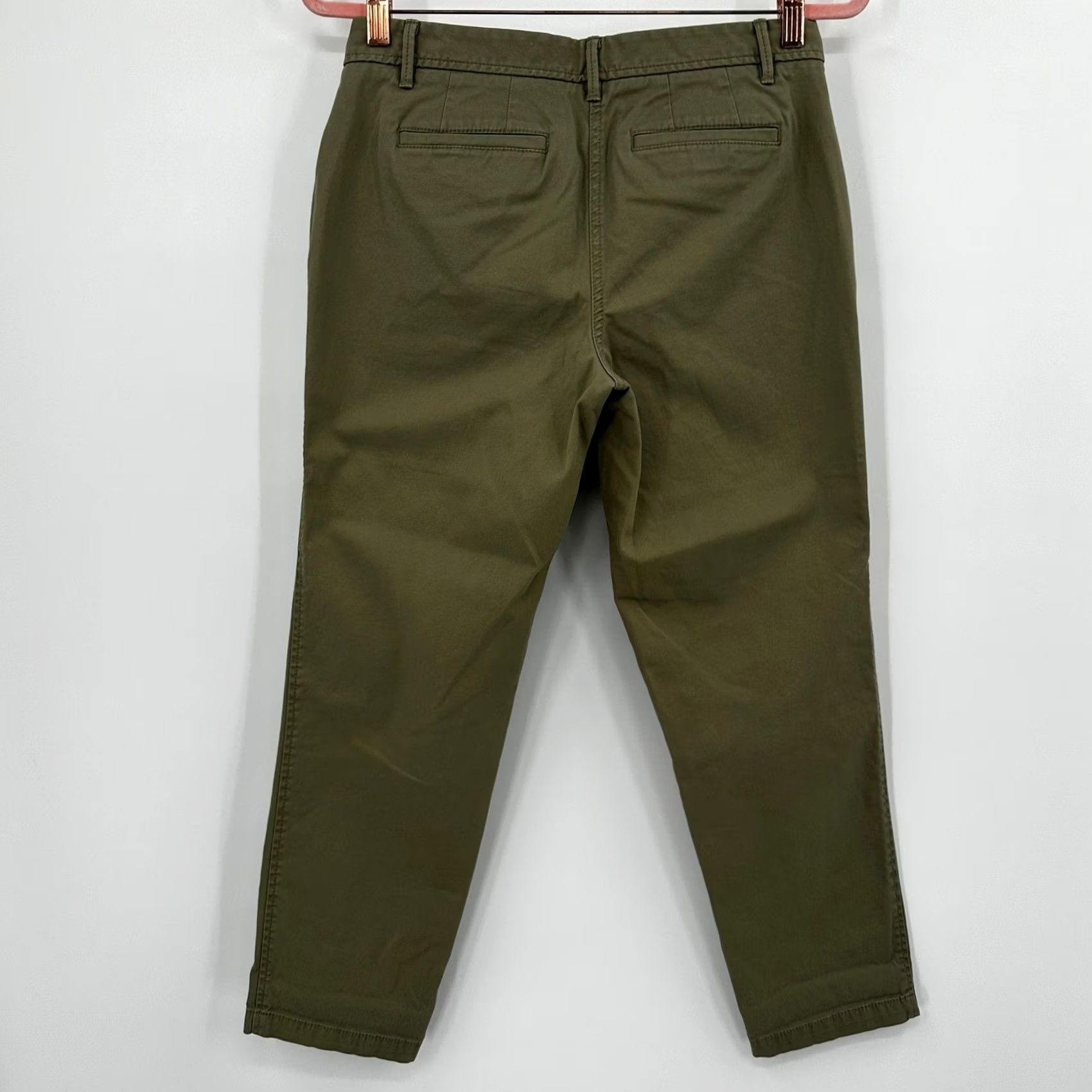 Talbots Talbots Olive Green Relaxed Chino Pants 4 Petite Cotton Stretch Capsule Timeless Chino Pants Petite Womens Pants Green Medium? Size 27" / US 4 / IT 40 - 5 Thumbnail