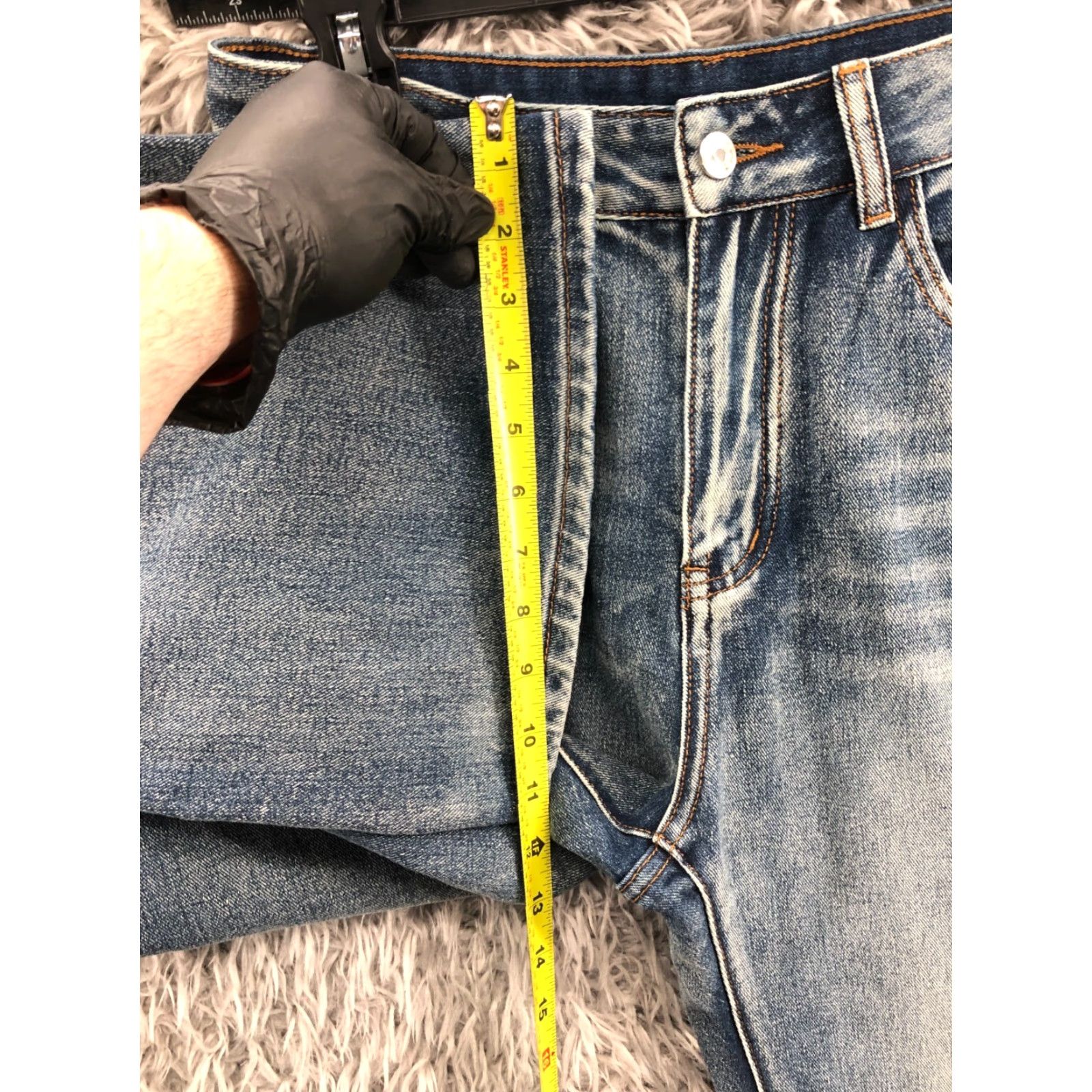 Vintage ROMWE Jeans Flare High Rise Size L Womens Medium Wash Blue Regular 28in Inseam 31in Denim Cotton 5-Pocket Size 36" / US 14 / IT 50 - 4 Thumbnail