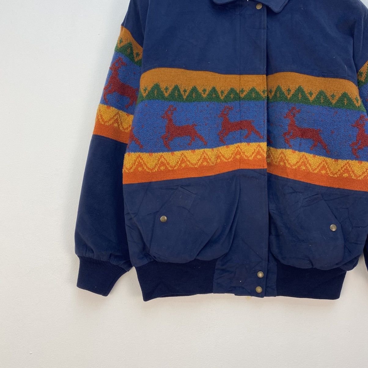 Japanese Brand 💥Vintage Pinore Aztec Bomber Size US M / EU 48-50 / 2 - 4 Thumbnail
