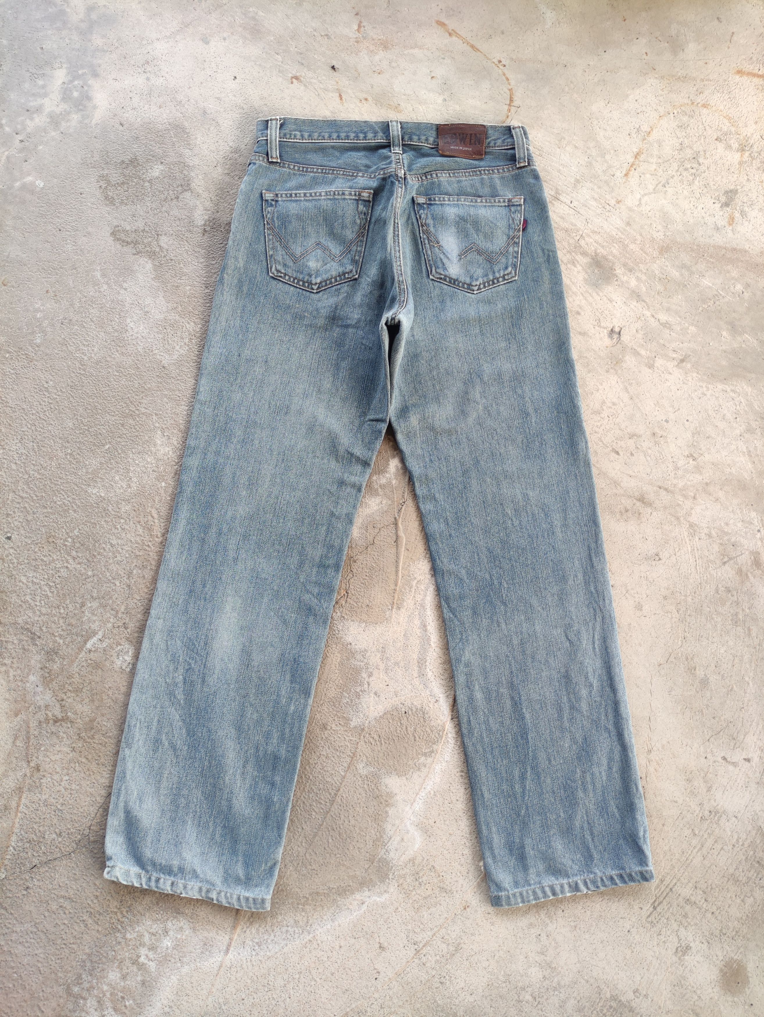 Edwin Vintage Edwin 404 Japan Jean Distressed Faded Denim Size US 32 / EU 48 - 8 Thumbnail